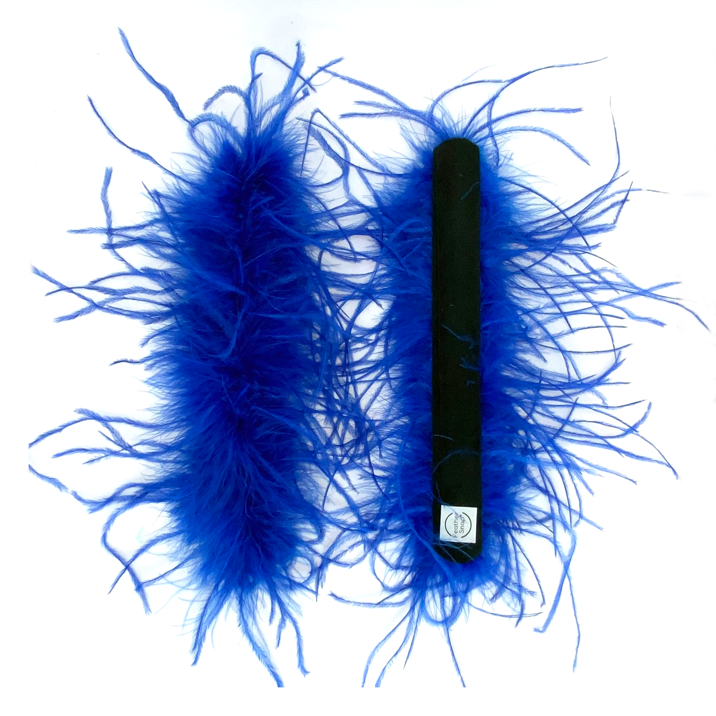 Royal Blue Ostrich Feather Cuff Bracelet Pair - JUMBO Full Volume